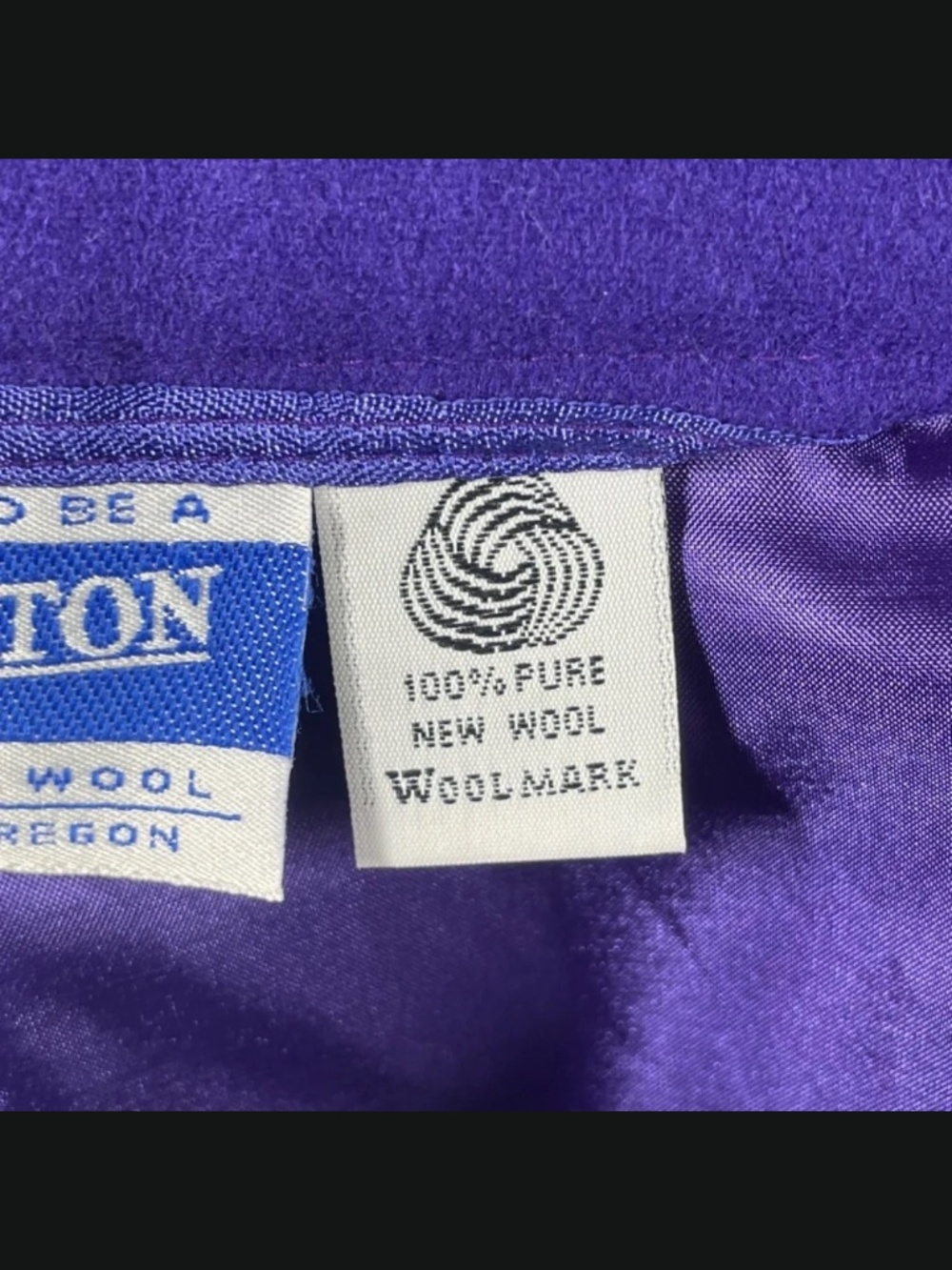 NEW Pendleton Skirt Womens 14 deep purple wool straight pencil vintage classic - Picture 6 of 14